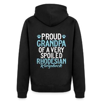 Cadeaux Rhodesian Ridgeback - Veste à capuche bio Premium Unisexe - noir - Dos - Nico (187cm)