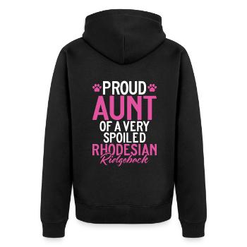 Cadeaux Rhodesian Ridgeback - Veste à capuche bio Premium Unisexe - noir - Dos - Nico (187cm)