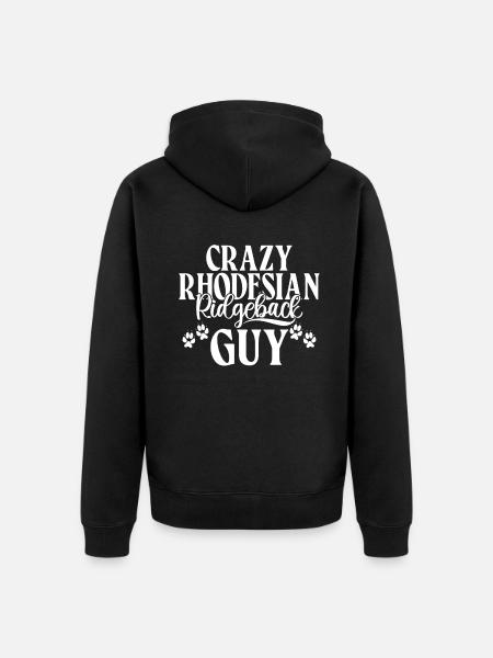Rhodesian Ridgeback Gifts - Unisex Premium Organic Zip Hoodie - black