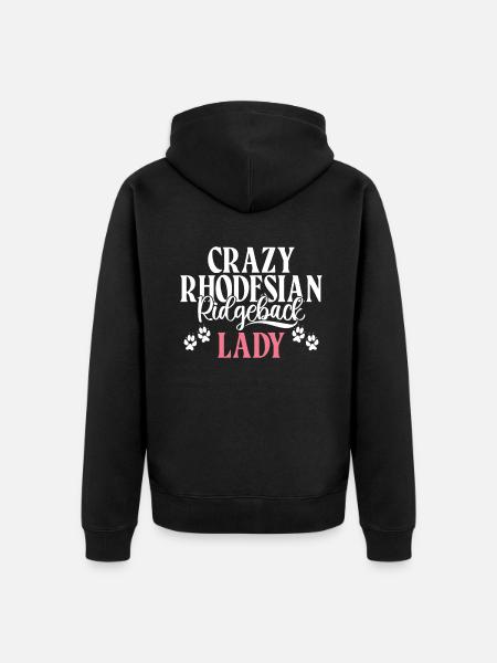 Rhodesian Ridgeback Gifts - Unisex Premium Organic Zip Hoodie - black