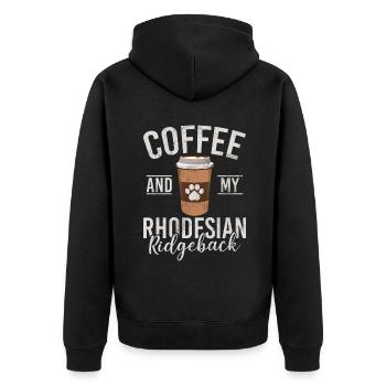 Cadeaux Rhodesian Ridgeback - Veste à capuche bio Premium Unisexe - noir - Dos - Nico (187cm)