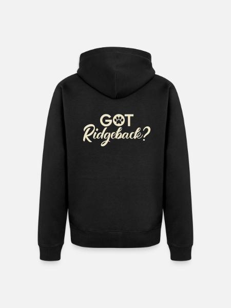 Rhodesian Ridgeback Gifts - Unisex Premium Organic Zip Hoodie - black