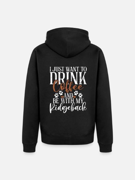 Rhodesian Ridgeback Gifts - Unisex Premium Organic Zip Hoodie - black