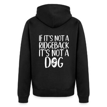 Cadeaux Rhodesian Ridgeback - Veste à capuche bio Premium Unisexe - noir - Dos - Nico (187cm)