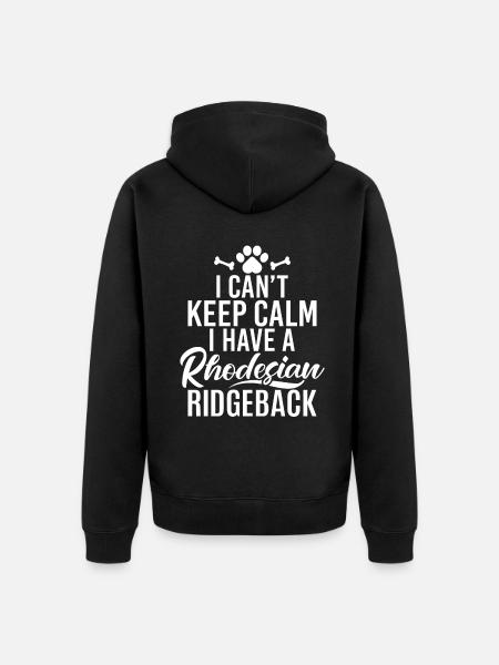 Rhodesian Ridgeback Gifts - Unisex Premium Organic Zip Hoodie - black
