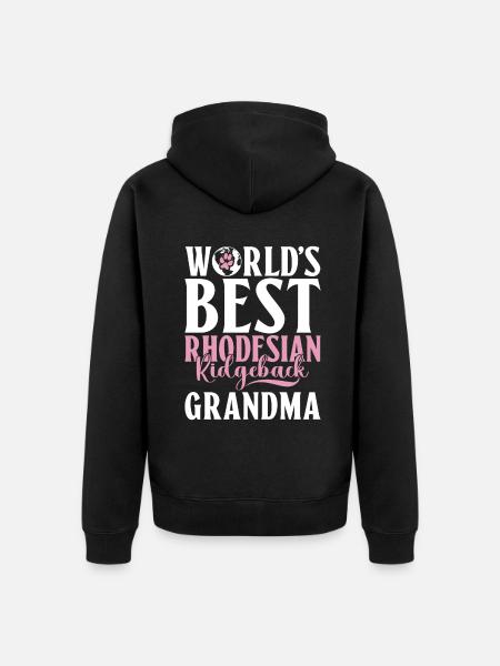 Rhodesian Ridgeback Gifts - Unisex Premium Organic Zip Hoodie - black