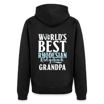 Cadeaux Rhodesian Ridgeback - Veste à capuche bio Premium Unisexe - noir - Dos - Nico (187cm)