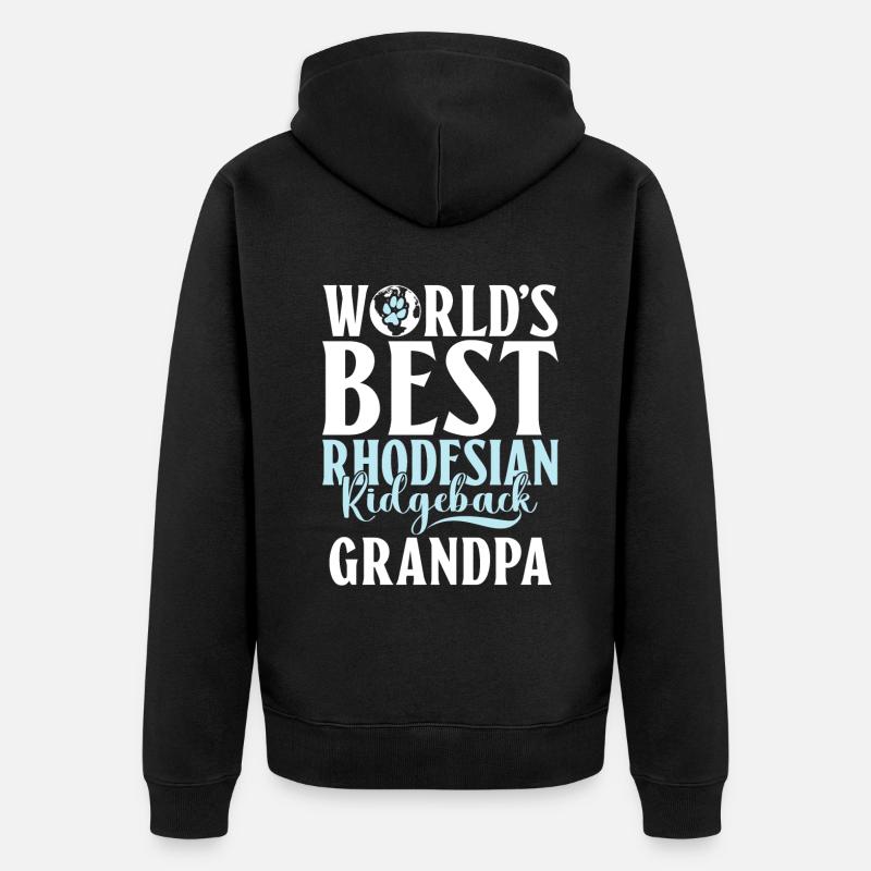 Cadeaux Rhodesian Ridgeback - Veste à capuche bio Premium Unisexe - noir