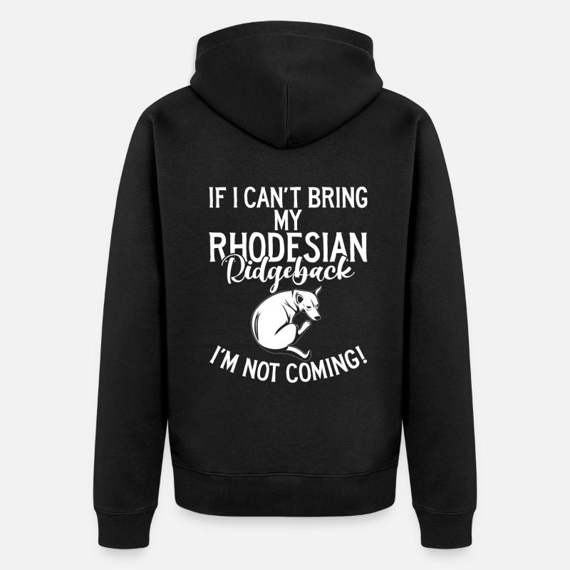 Cadeaux Rhodesian Ridgeback - Veste à capuche bio Premium Unisexe - noir