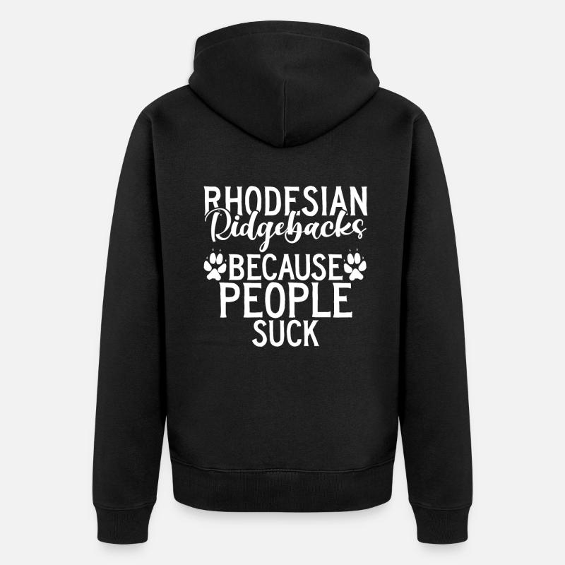 Cadeaux Rhodesian Ridgeback - Veste à capuche bio Premium Unisexe - noir