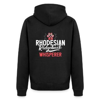 Cadeaux Rhodesian Ridgeback - Veste à capuche bio Premium Unisexe - noir - Dos - Nico (187cm)