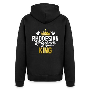 Cadeaux Rhodesian Ridgeback - Veste à capuche bio Premium Unisexe - noir - Dos - Nico (187cm)