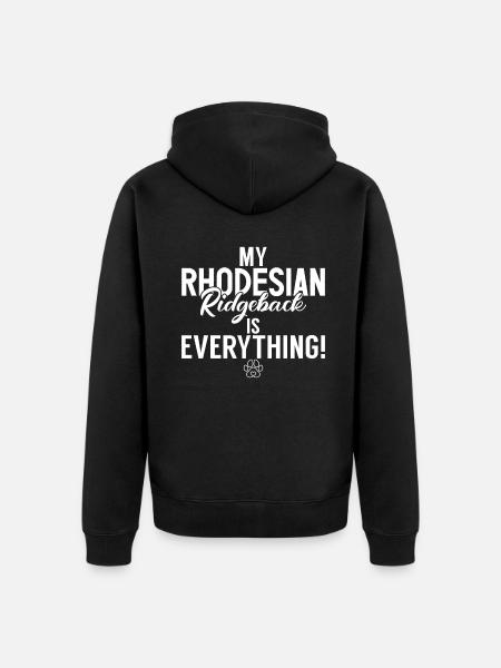 Rhodesian Ridgeback Gifts - Unisex Premium Organic Zip Hoodie - black