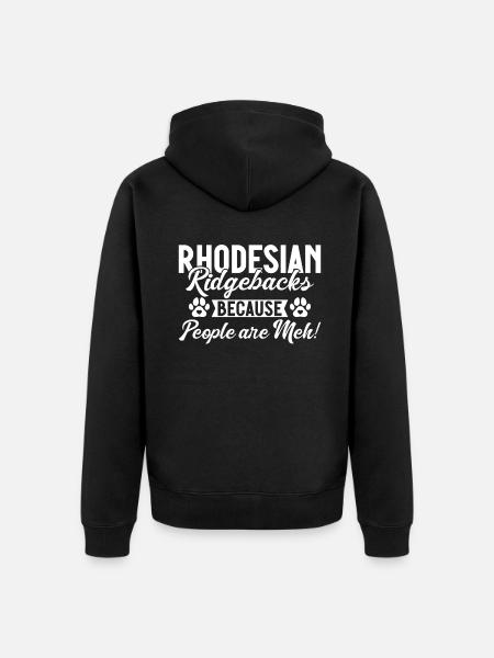 Rhodesian Ridgeback Gifts - Unisex Premium Organic Zip Hoodie - black