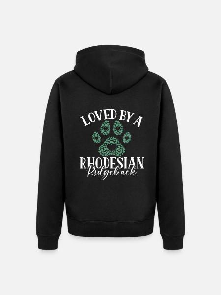 Cadeaux de Rhodesian Ridgeback - Veste à capuche bio Premium Unisexe - noir