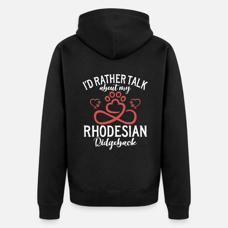 Cadeaux Rhodesian Ridgeback - Veste à capuche bio Premium Unisexe - noir