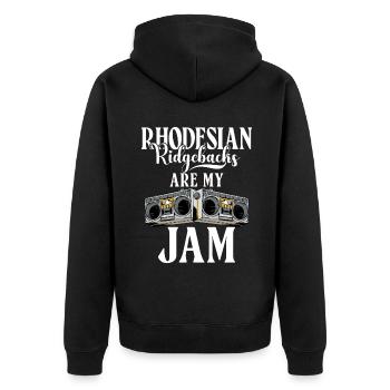 Cadeaux Rhodesian Ridgeback - Veste à capuche bio Premium Unisexe - noir - Dos - Nico (187cm)