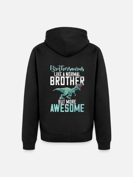 Brother Gifts - Unisex Premium Bio Zip Hoodie - Schwarz