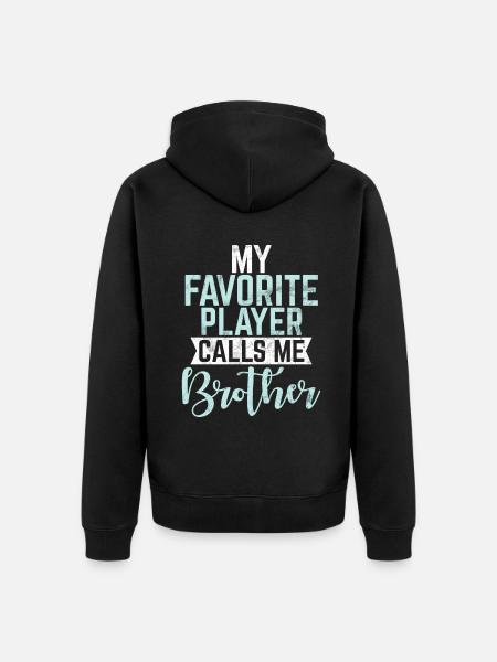Brother Gifts - Unisex Premium Organic Zip Hoodie - black