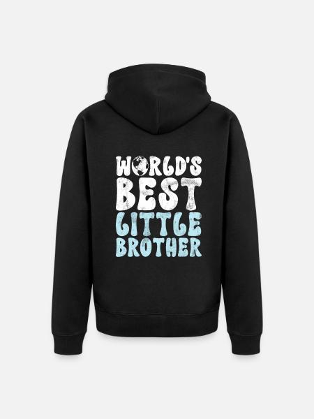 Cadeaux Petit Frère - Veste à capuche bio Premium Unisexe - noir