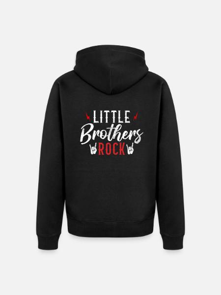 Little Brother Cadeaus - Uniseks Premium bio ziphoodie - zwart
