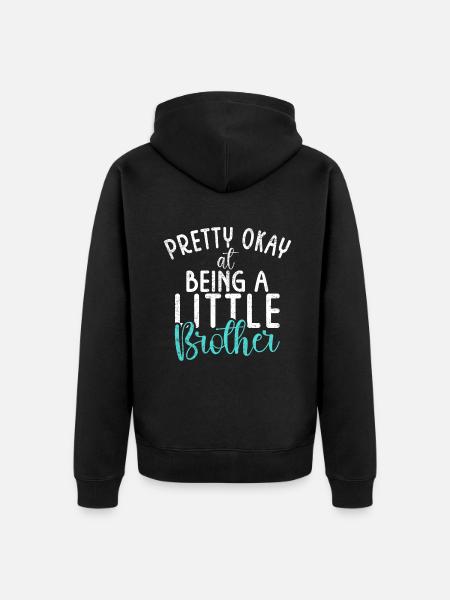 Cadeaux Petit Frère - Veste à capuche bio Premium Unisexe - noir