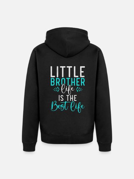 Cadeaux Petit Frère - Veste à capuche bio Premium Unisexe - noir