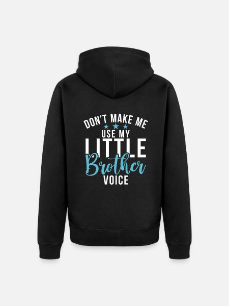 Little Brother Gifts - Unisex Premium Organic Zip Hoodie - black