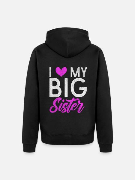 Sister Gifts - Unisex Premium Organic Zip Hoodie - black