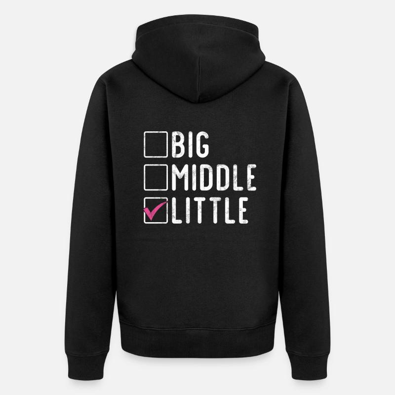 Cadeaux Petite Soeur - Veste à capuche bio Premium Unisexe - noir