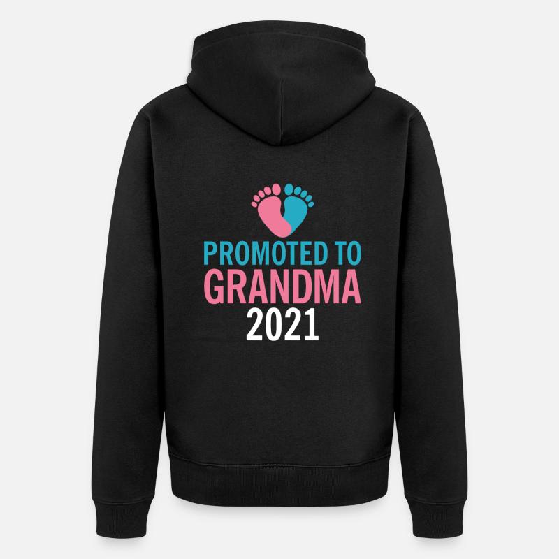 Cadeaux grand-mère - Veste à capuche bio Premium Unisexe - noir
