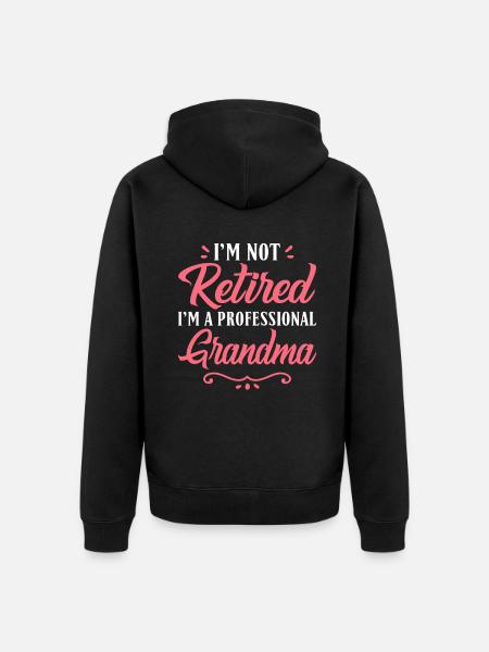 Grandma Gifts - Unisex Premium Organic Zip Hoodie - black