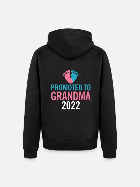 Grandma Gifts - Unisex Premium Bio Zip Hoodie - Schwarz