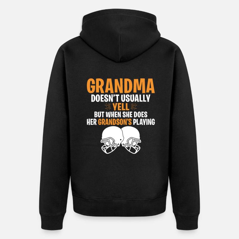 Cadeaux grand-mère - Veste à capuche bio Premium Unisexe - noir