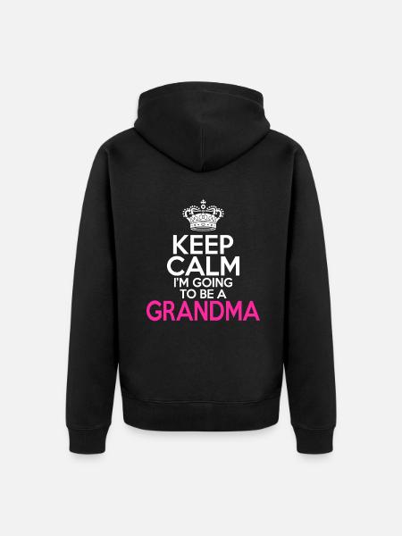 Grandma Gifts - Unisex Premium Organic Zip Hoodie - black