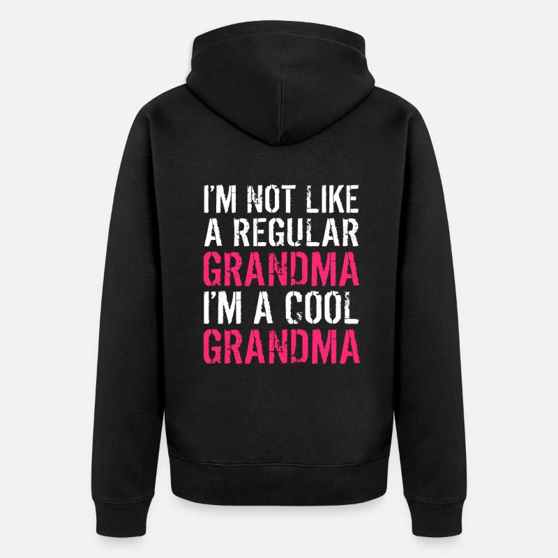 Cadeaux grand-mère - Veste à capuche bio Premium Unisexe - noir