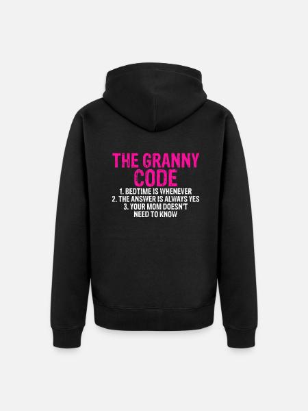 Cadeaux grand-mère - Veste à capuche bio Premium Unisexe - noir