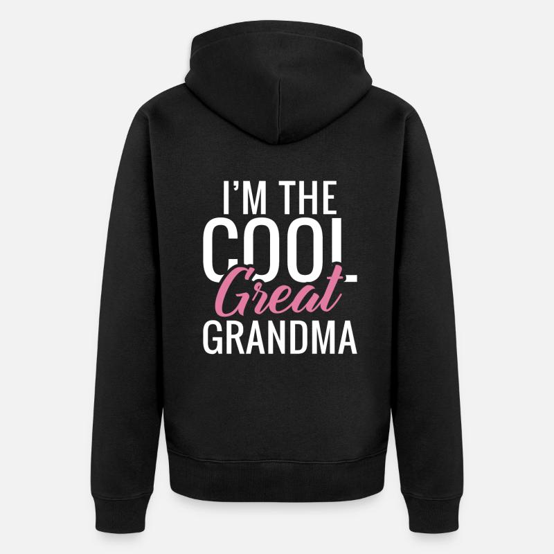 Cadeaux arrière-grand-mère - Veste à capuche bio Premium Unisexe - noir