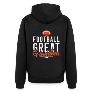 Great Grandma Gifts - Unisex Premium Organic Zip Hoodie - black - Back - Nico (187cm)