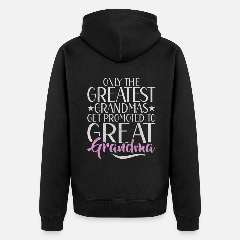 Cadeaux arrière-grand-mère - Veste à capuche bio Premium Unisexe - noir