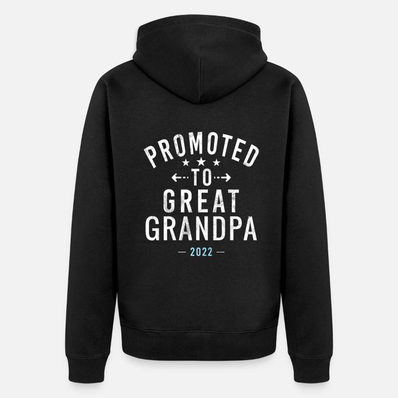 Cadeaux arrière-grand-père - Veste à capuche bio Premium Unisexe - noir