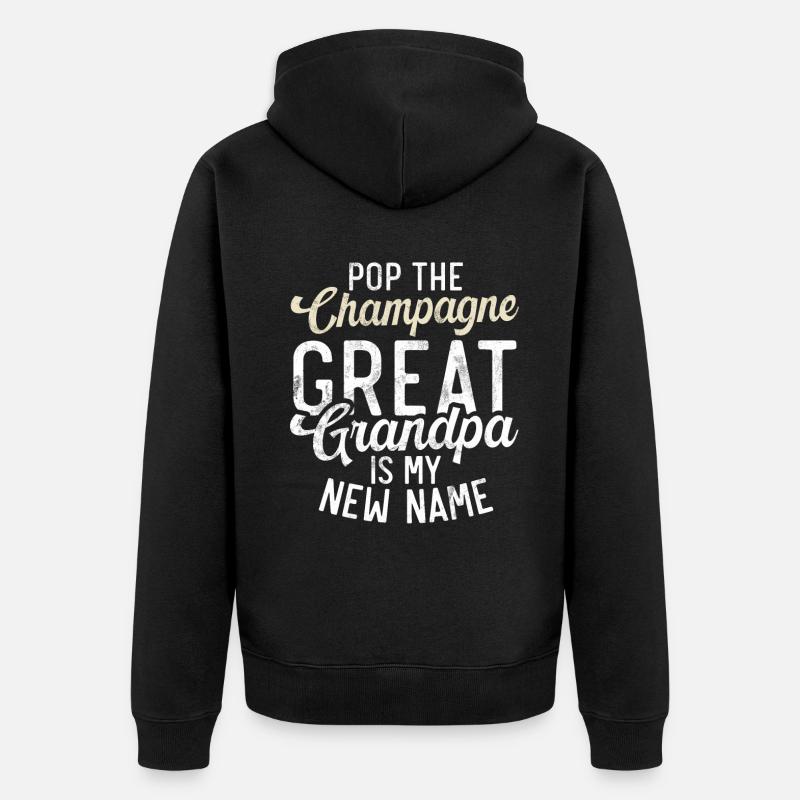 Cadeaux arrière-grand-père - Veste à capuche bio Premium Unisexe - noir
