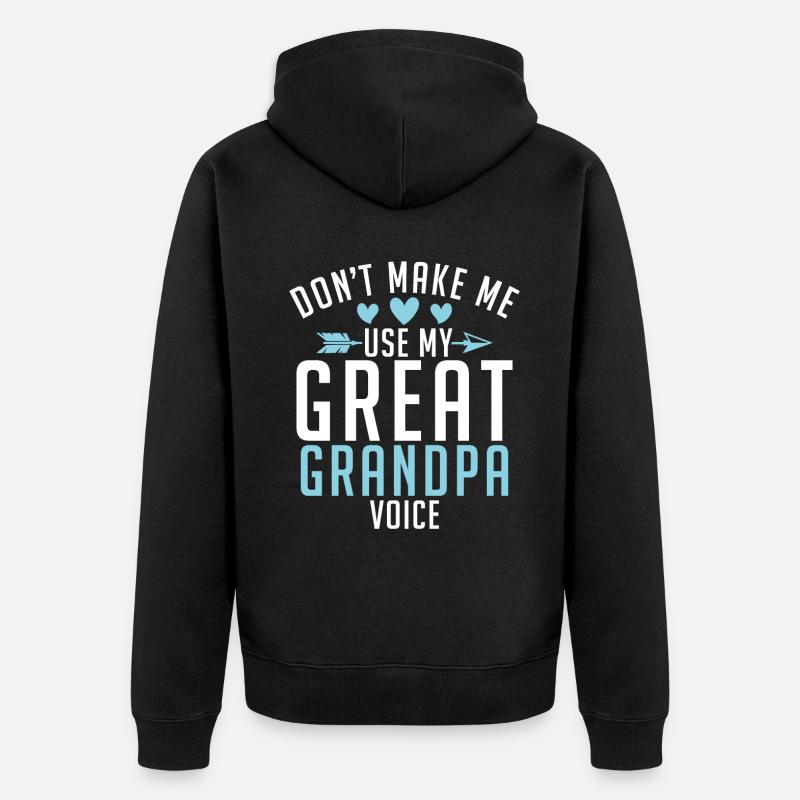 Cadeaux arrière-grand-père - Veste à capuche bio Premium Unisexe - noir