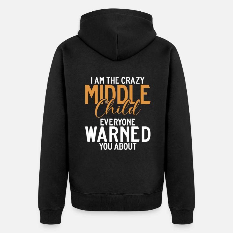 Cadeaux d’enfant du milieu - Veste à capuche bio Premium Unisexe - noir
