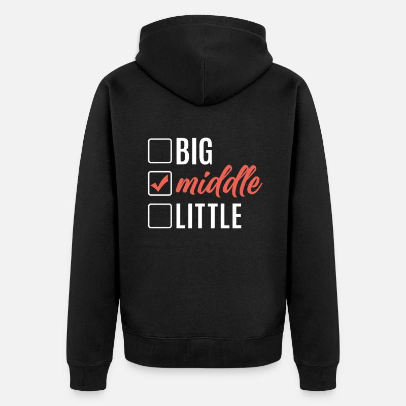 Cadeaux d’enfant du milieu - Veste à capuche bio Premium Unisexe - noir