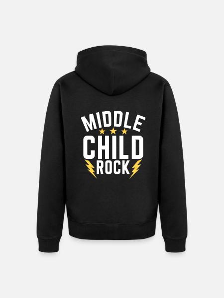 Cadeaux d’enfant du milieu - Veste à capuche bio Premium Unisexe - noir