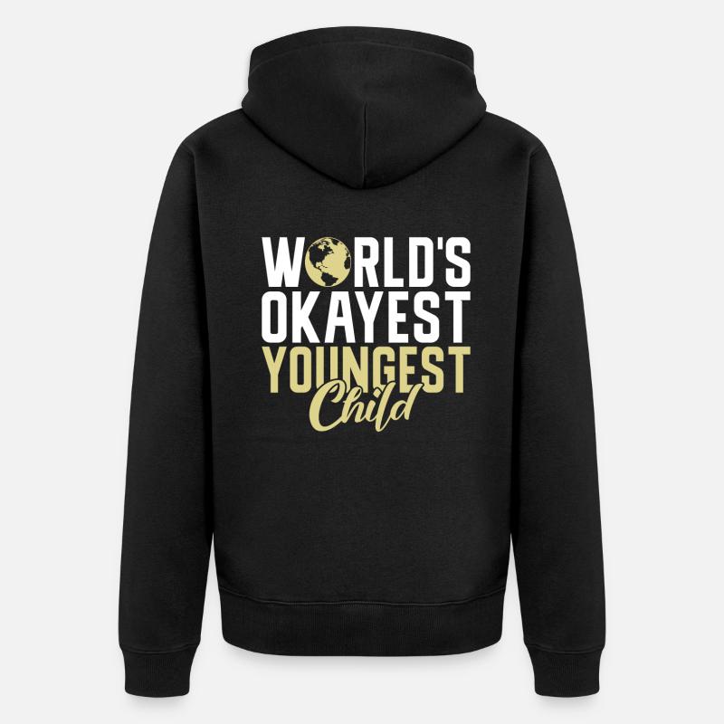 Cadeau enfant le plus jeune - Veste à capuche bio Premium Unisexe - noir