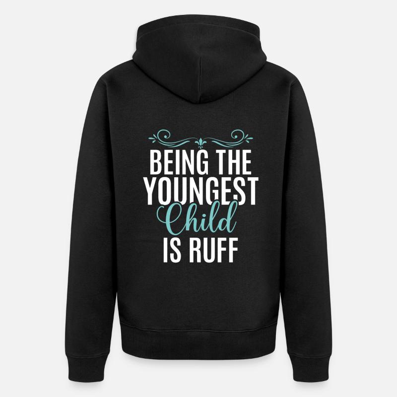 Cadeau enfant le plus jeune - Veste à capuche bio Premium Unisexe - noir