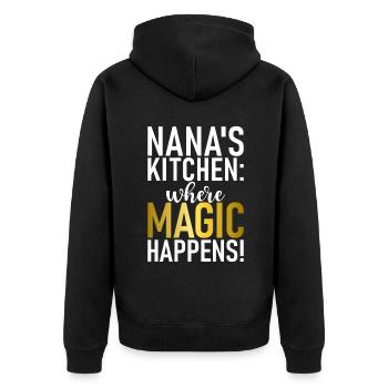 Cadeaux Nana - Veste à capuche bio Premium Unisexe - noir - Dos - Nico (187cm)