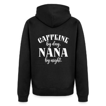 Cadeaux Nana - Veste à capuche bio Premium Unisexe - noir - Dos - Nico (187cm)